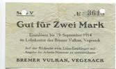 Niedersachsen, 2Mk. Vegesack, -