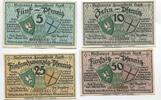 Ostpreußen, 5 Pfg. 10 Pfg. 25 Pfg. 50 Pfg. Lyck, -