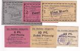 Westpreussen 5 Pfg. 10 Pfg. 50 Pfg. 1 Mk. 2 Mk. 5 Mk. KGL- Graudenz, -