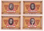 Niedersachsen 10 Pfg. 25 Pfg. 50 Pfg. 1 Mk. Emden, -