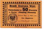 Westpreussen 50 Pfg. Gorzno, -