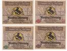 Württemberg 4x50 Pfg. Stuttgart, -