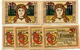 Pommern, 2x25 Pfg. 4x50 Pfg. Freienwalde, -