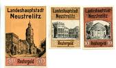 Mecklenburg, 10 Pfg. 25 Pfg. 50 Pfg. Neustrelitz, -