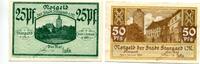 Mecklenburg, 25 Pfg. 50 Pfg. Stargard, -