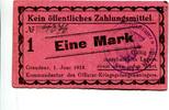 Westpreußen 1 Mark Graudenz, -