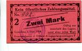 Westpreußen 2 Mark Graudenz, -