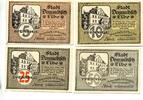 Sachsen, 5 Pfg. 10 Pfg. 25 Pfg. 50 Pfg. Dommitzsch a.E., -