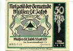 Sachsen, 8x50 Pfg. Mülsen-St.Jacob -