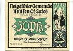 Sachsen, 8x50 Pfg. Mülsen-St.Jacob -