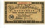 Sachsen, 50 Pfg. Delitzsch, -