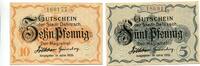 Sachsen, 5 Pfg. 10 Pfg. Delitzsch, -