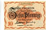 Sachsen, 10 Pfg. Delitzsch, -