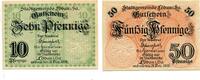 Sachsen, 10 Pfg. 50 Pfg. Löbau, -