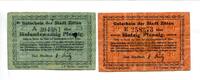 Sachsen, 25 Pfg. 50 Pfg. Zittau, -