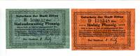 Sachsen, 25 Pfg. 50 Pfg. Zittau, -