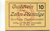 Sachsen, 10 Pfg. Obercunnersdorf, -