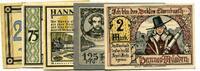 Niedersachsen, 25 Pfg. 75 Pfg. 1.00,1.25,2 Mk. Hann.Münden, -