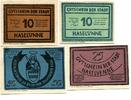 Niedersachsen, 2x10 Pfg. 25 Pfg. 50 Pfg. Haselünne, -