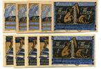 Niedersachsen, 4x50 Pfg. 4x75 Pfg. 2x1 Mark Kneitlingen, -