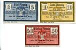 Niedersachsen, 5 Pfg. 10 Pfg. 50 Pfg. Aurich, -