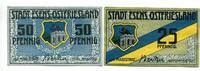 Niedersachsen, 25 Pfg. 50 Pfg. Esens, -