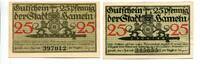 Niedersachsen, 2x25 Pfg. Hameln, -