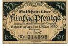 Bayern, 50 Pfg. Schweinfurt, -