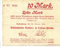 Schlesien, 10 Mk. Gottesberg, -