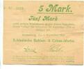 Schlesien, 5 Mk. Gottesberg, -