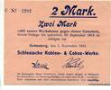 Schlesien, 2 Mk. Gottesberg, -