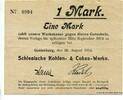 Schlesien, 1 Mk. Gottesberg, -
