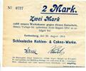 Schlesien, 2 Mk. Gottesberg, -