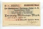 Schleswig-Holstein 20 Millio. Mk. Wedel, -