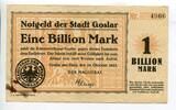 Niedersachsen 1 Billio. Mk Goslar, -