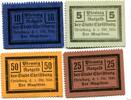 Deutsch-Westpreußen, 5 Pfg. 10 Pfg. 25 Pfg. 50 Pfg. Christburg, -