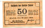 Deutsch-Westpreußen, 50 Pfg. Flatow, -