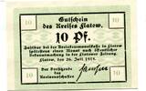 Deutsch-Westpreußen, 10 Pfg. Flatow, -