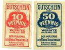 Posen 10 Pfg. 50 Pfg. Wirsitz, -