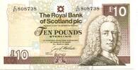 Schottland, 10 Pounds The Royal Bank of Scotland,, -