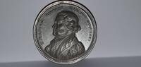 Deutschland, Zn Steckmedaille Martin Luther 1483-1546, -
