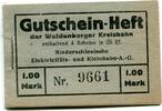 Schlesien 1 Mk. Waldenburg, -