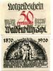 Schlesien 50 Pfg. Waldenburg, -