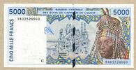 Westafrikanische Staaten, 5000 Francs -