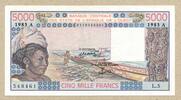 Westafrikanische Staaten, 5000 Francs -
