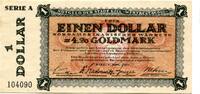 Schleswig-Holstein 1 Dollar = 4.20 Gmk. Kiel, -