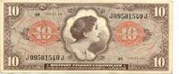 USA, 10 Dollars Serie 641 Military Payment Certificate, -