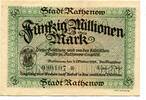 Brandenburg 50 Mio. Mk. Rathenow, -