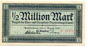 Brandenburg 1/2 Mio.. .Mk. Brandenburg, -