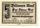 Schleswig-Holstein 5 Billio. Mk Elmschenhagen, -